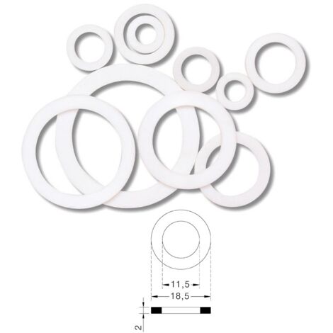 Guarnizione Piatta In Teflon - 10 Pezzi, Per Serbatoi E Applicazioni Idrauliche - Foto 2