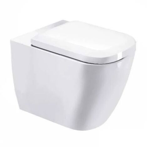Duravit happy d.2 vaso filo muro a pavimento l. 570mm (senza sedile)