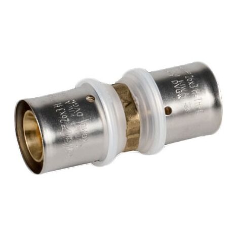 Raccordo diritto intermedio 32x3 x 32x3 - Pexal Brass - raccordo a pressare VS0170015 (1/2)