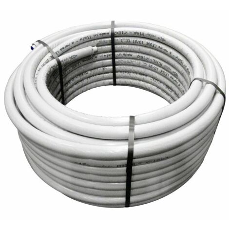Tubo multistrato PE-Xb ø16 x 2 Mixal isolato con guaina autoestinguente grigio - Spessore isolamento 6 mm (prezzo al metro - minimo acquistabile 50 metri)