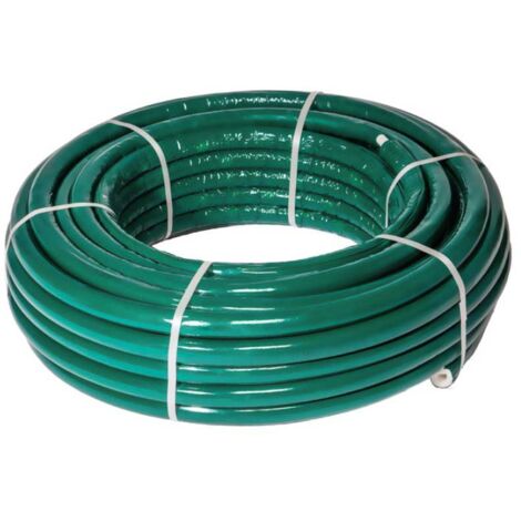 FLEXALL-ISO Tubo multistrato PE-RT/AI/PE-RT ø20x2 preisolato per condizionamento, uso sanitario e riscaldamento - Colore verde (Legge 10/91) (prezzo al metro - minimo acquistabile 50 metri)