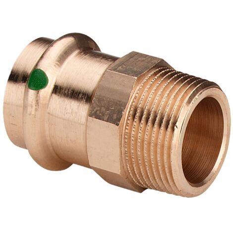 VIEGA 2211 Raccordo Nipple Fr Ø15X1/2"Maschio In Bronzo A Pressare - 105044