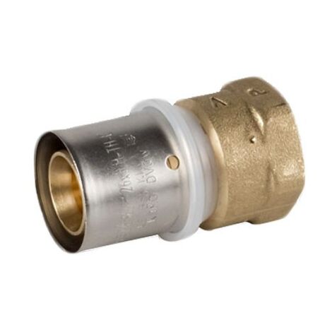 Raccordo diritto femmina 20x2,5 x 1/2" - Pexal Brass - raccordo a pressare VS0170323 (1/2)