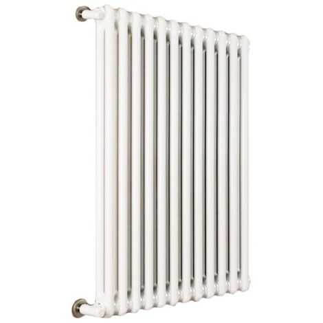 Ardesia radiatore tubolare 2 colonne h.1000 - 8 elementi - colore bianco RAL9016 - completo di tappo cieco e riduzioni da 1/2" 3541700009467