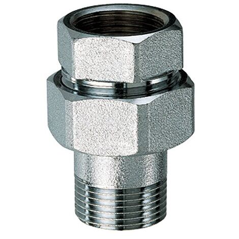 FAR 5150 Bocchettone Diritto Ø1/2" Maschio Femmina Cromato - 5150 12 (1/2)