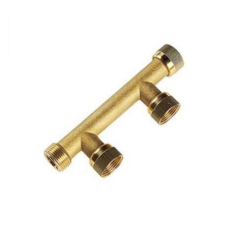 Collettore 2 vie in ottone - 1" M/F/F/F Colortap 212