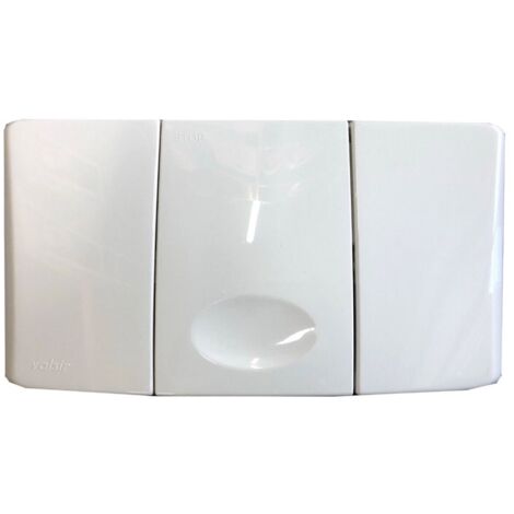 Placca meccanica di comando Medusa singolo scarico, colore bianco lucido VS0804001 (1/5)