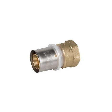 Raccordo diritto femmina ø16/2 x 1/2" Pexal Brass - raccordo a pressare VS0170305 (1/2)