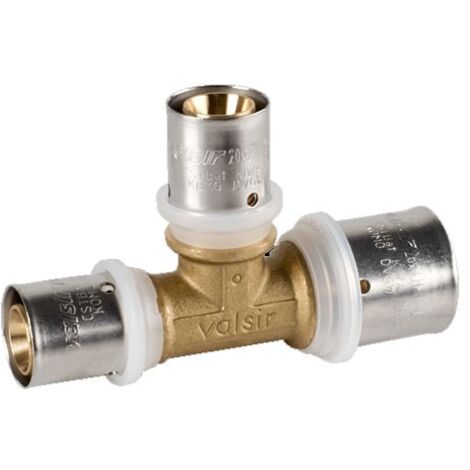 Raccordo a Tee intermedio ridotto ø50x40x50 Pexal Brass - raccordo a pressare VS0131755 (1/2)