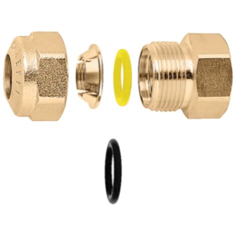 CALEFFI 900 Raccordo Diritto Femmina Con O-Ring Ø1/2"x12 Per Rame - 900412
