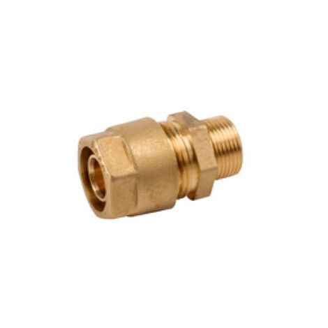 Raccordo diritto maschio ø32/3 x 1" Pexal Twist - Tipo A: raccordo con portagomma separabile VS0100621 (1/2)