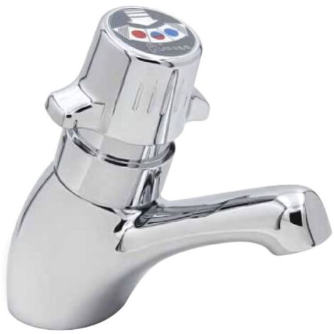 Miscelatore lavabo monocomando a pulsante erogazione per circa 20 secondi, portata costante di 10 litri/minuto R715/5 (1/3)
