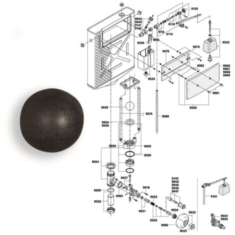 Sfera calibrata "Pucci" di tenuta 200700EB