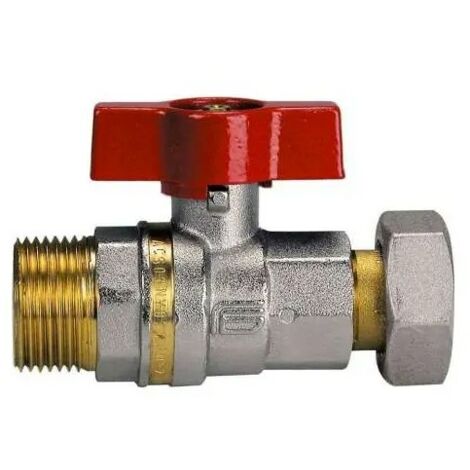Valvola a sfera ASTER ACS CONTATORE maschio con girello 1/2" 2162R424