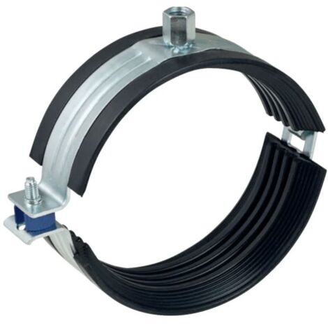 Silent-Pro braccialetto collare Geberit isolato, con dado filettato M8/M10 ø75 mm zincato 393.399.26.1