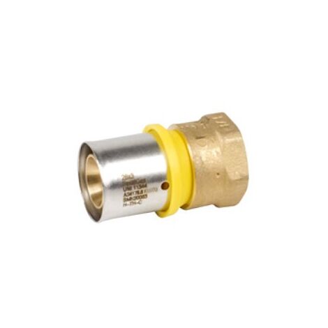 Raccordo diritto femmina 3/4" x 20 x 2 Pexal gas a pressare VS0180325 (1/2)