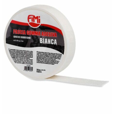 Fascia Gomma Bianca 5 cm x 10 mt nastro adesivo in polietilene reticolato espanso 04707