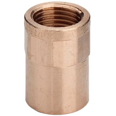 Manicotto FF 16-3/4" bronzo, estremità a saldare femmina, filettatura Rp 585204 (1/3)
