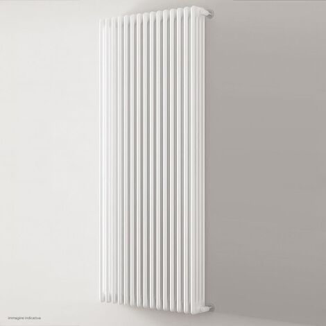 Ardesia radiatore tubolare 4 colonne h.2000 - 12 elementi - colore bianco RAL9016 - completo di tappo cieco e riduzioni da 1/2" 3541700005716