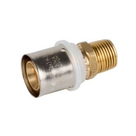 PEXAL BRASS Raccordo diritto maschio ø26/3x1/2" a pressare VS0170233 - - VALSIR - - (1/2)