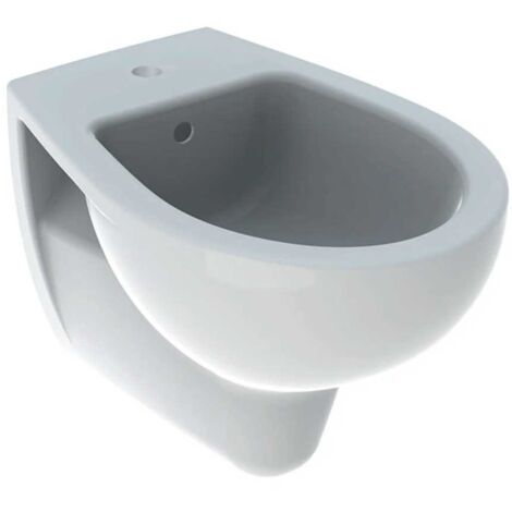 Geberit COLIBRI' bidet sospeso, con foro per rubinetteria e troppopieno, colore bianco finitura lucido 500.873.00.1