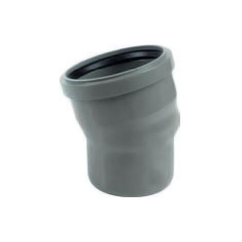 Curva in pp riduzione al pvc diam. 110 / 100 valsir 30° senza oring (1/2)