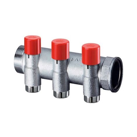 FAR 3923 Collettore Con Detentore Diam.1" Maschio Femmina X 24/19G 3 Derivazioni - 3923 103