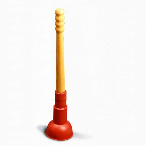 TIRINNANZI Sturavaso Gomma Rossa Con Manico Legno Verniciato - 475400GR