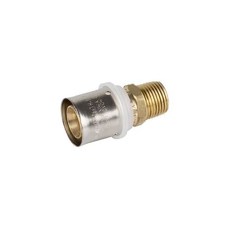 Raccordo diritto maschio ø25/2,5 x 1" Pexal Brass - raccordo a pressare VS0170230 (1/2)
