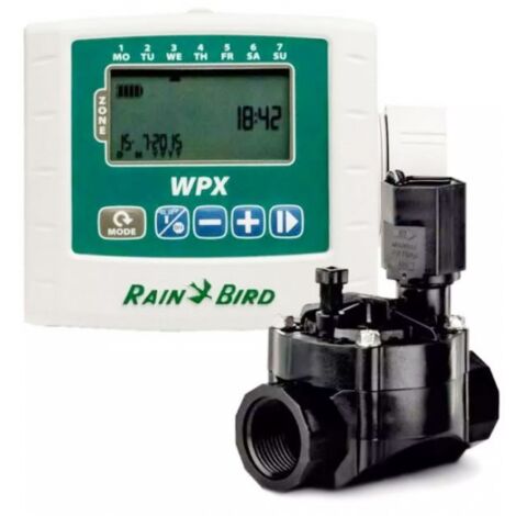 Programmatore centralina irrigazione a pile serie WPX ESP-9V Rain Bird - 1 stazione con elettrovalvola 1" inclusa INRF48373 (1/4)