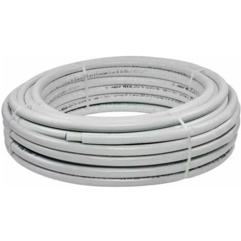 Tubo multistrato PE-Xb ø20 x 2,5 Pexal isolato con guaina autoestinguente grigio - Spessore isolamento 6 mm (prezzo al metro - minimo acquistabile 50 metri) VS0100213