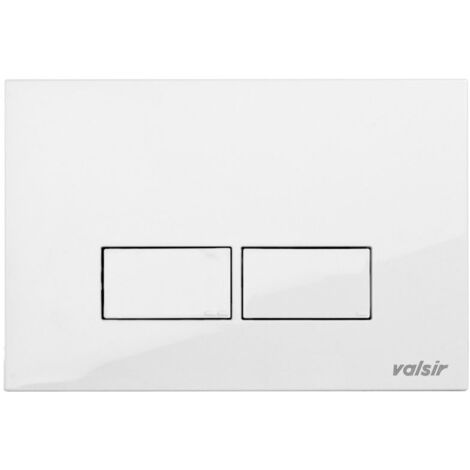 Placca Comando Doppio Scarico Valsir Per Cassetta Tropea Bianca - Ricambio Per Water - Foto 3