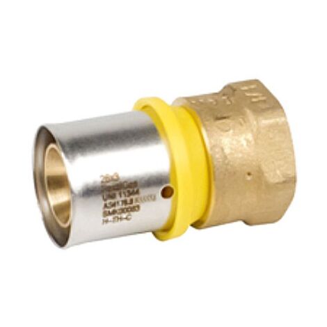 Raccordo diritto femmina 26x3 x 3/4" - Pexal Gas - raccordo a pressare VS0180335 (1/2)