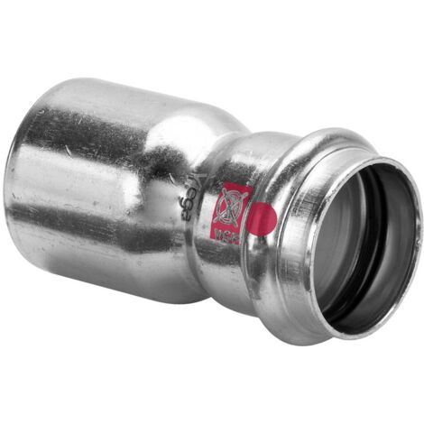 Manicotto di riduzione MF 28x22 Prestabo con SC‑Contur, acciaio al carbonio zincato, estremità maschio, estremità a pressare femmina 558543