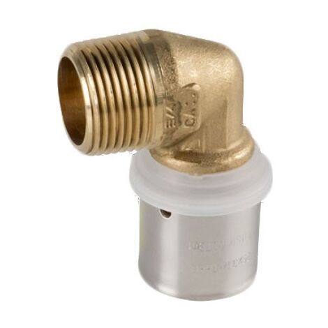 Raccordo gomito maschio 26x3 x 3/4" - Pexal Brass - raccordo a pressare VS0170535 (1/2)