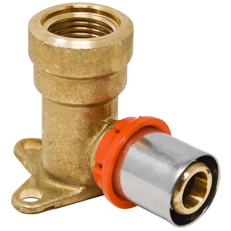 MP 5760 Raccordo murale a gomito 3/4" F x 26/3 - Altezza 57 mm 513004MP
