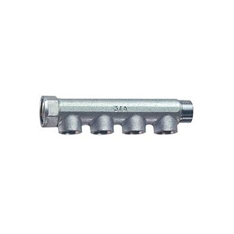 3500 - Collettore maschio-femmina cromato INT. 36 mm - Misura 3/4" - 4 derivazioni 3550 34 (1/2)
