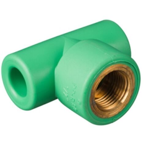 Raccordo A T Con Attacco Filettato F 25mm Per 3/4" Aquatherm 1060025144 (1/2)