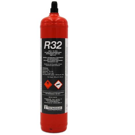 Gas R32 - Ricaricabile - 0,78 kg (ATTENZIONE: prodotto acquistabile solo dai possessori di patentino F-Gas) per condizionatori e climatizzatori 00000011254