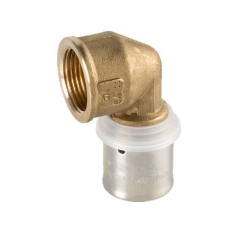 Raccordo gomito femmina ø16/2 x 1/2" Pexal Brass - raccordo a pressare VS0170605 (1/2)