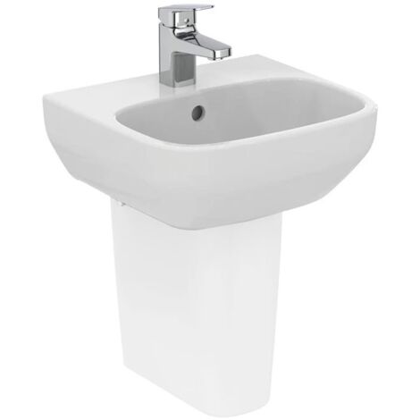 Ideal Standard I.LIFE A lavamani lavabo L.40 cm, monoforo, con troppopieno, colore bianco finitura lucido T451401