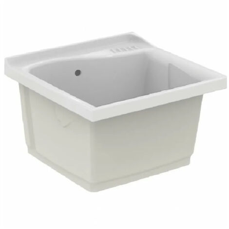 Ideal Standard Lago lavatoio da incasso per lavanderia L.61 P.60 H.37 cm, colore bianco finitura lucido T473001 (1/2)