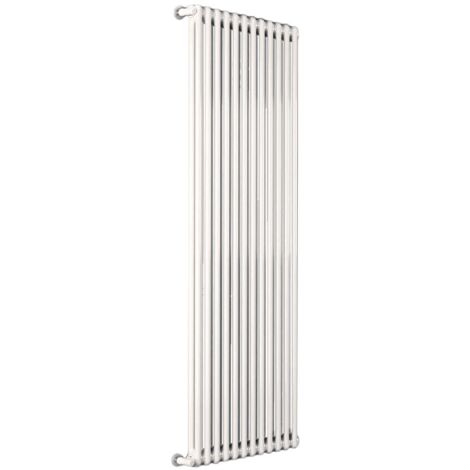 Ardesia radiatore tubolare 2 colonne h.2000 - 7 elementi - colore bianco RAL9016 - completo di tappo cieco e riduzioni da 1/2" 3541700006910