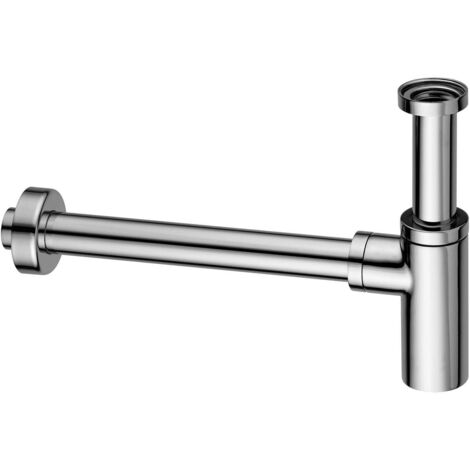Sifone a bottiglia tondo con attacco 1"1/4G cromato ZACC240CR