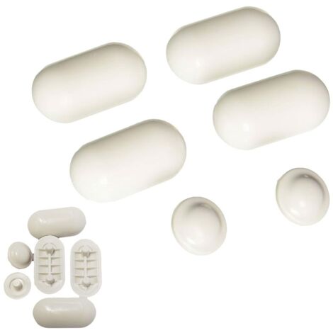 Paracolpi di ricambio Ideal Standard in gomma dura finitura bianco europeo classico, adatto ai modelli TESI, FIORILE e LIUTO T217001