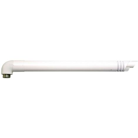 Vaillant 303845 Kit Scarico Coassiale, con Terminale Antivento, Bianco