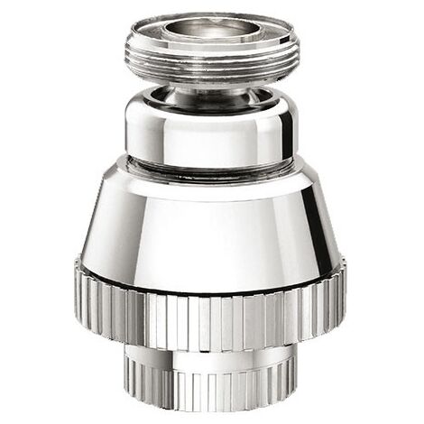Doccetta a snodo con aeratore filetto maschio 24x1 cromata, H.50 mm 01320000CR (1/2)
