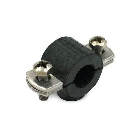 Collare con gomma ø22 (1/2") inox 304 156102304G - - RACCORDERIE METALLICHE - -