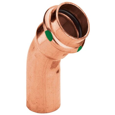VIEGA 2426.1 Curva 45° Maschio/Femmina Ø15 In Rame A Pressare - 292508