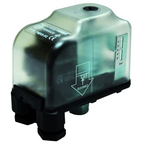 Pressostato di blocco a riarmo manuale per riscaldamento 1÷5bar ø1/4"F 110190